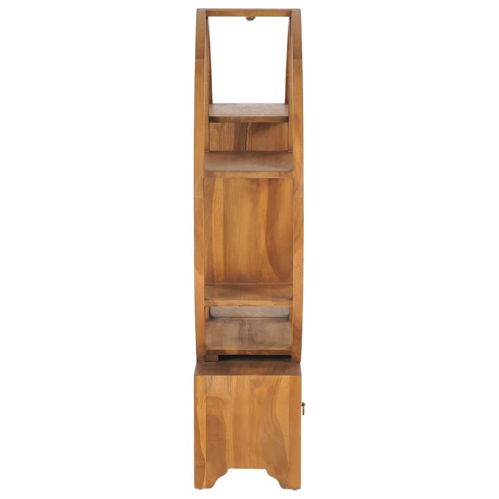 Cabinet with Yin Yang Shelf 100x26x112 cm Solid Teak Wood